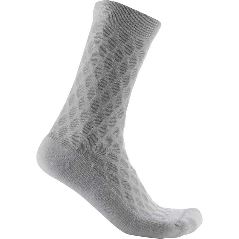 Castelli Sfida 13 Women's Socks - Silver Grey/White 3 Castelli Sfida 13 Women's Socks - Silver Grey/White