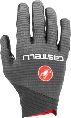 Castelli CW 6.1 Cross Men's Long Finger Gloves - Nickel Grey