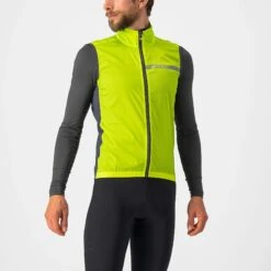 Castelli Squadra Stretch Men's Vest - Military Green/Dark Grey