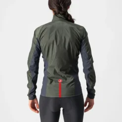 Castelli Squadra Stretch Women's Jacket - Military Green/Grey