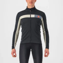 Castelli Mortirolo 6S Men's Jacket - Light Black/Chalk/Silver Reflex