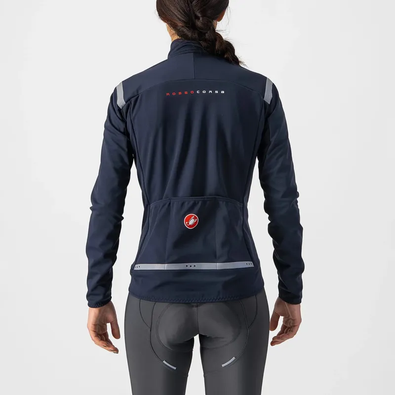 Castelli Perfetto RoS 2 Women's Jacket - Savile Blue/Silver Reflex 3 Castelli Perfetto RoS 2 Women's Jacket - Savile Blue/Silver Reflex