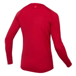 Endura BaaBaa Blend Men's Long Sleeve Baselayer - Rust Red -Castelli Store e3183rr back lg