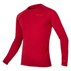 Endura BaaBaa Blend Men's Long Sleeve Baselayer - Rust Red -Castelli Store e3183rr lg