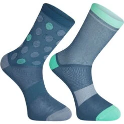 Madison Sportive Mid Socks Twin Pack - Blue Spot/White Stripe 11 Madison Sportive Mid Socks Twin Pack - Blue Spot/White Stripe -Castelli Store mcl22s300
