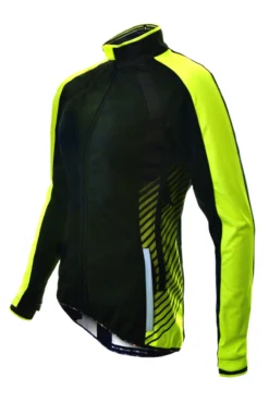 Funkier Tacona Womens Softshell Windstopper Jacket - Black/Yellow -Castelli Store p570e5d8f6bc1e5.11187423