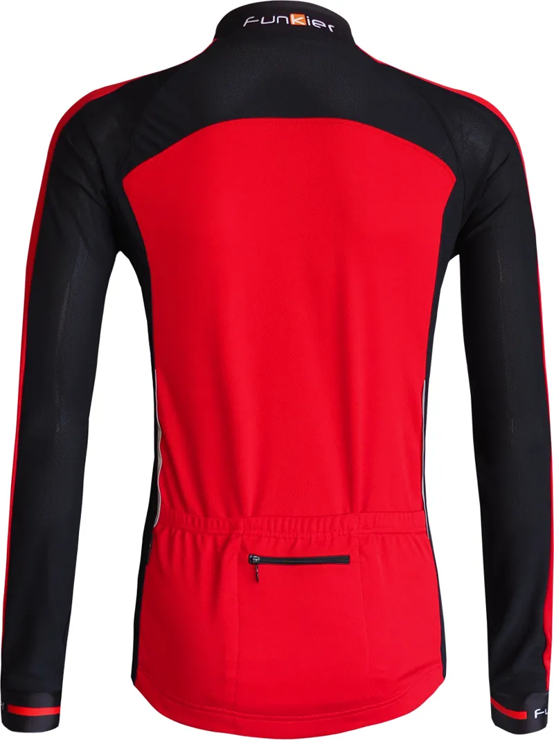 Funkier Talana Active Long Sleeve Jersey - Red/Black 4 Funkier Talana Active Long Sleeve Jersey - Red/Black - Image 2