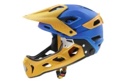 Uvex Jakkyl Hde 2.0 Full Face Helmet - Blue/Yellow -Castelli Store s4109780315
