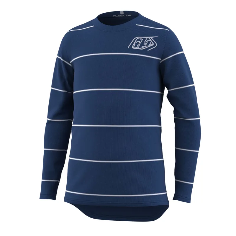 Troy Lee Designs Flowline Youth Long Sleeve Jersey - Revert True Blue 6 Troy Lee Designs Flowline Youth Long Sleeve Jersey - Revert True Blue - Image 4