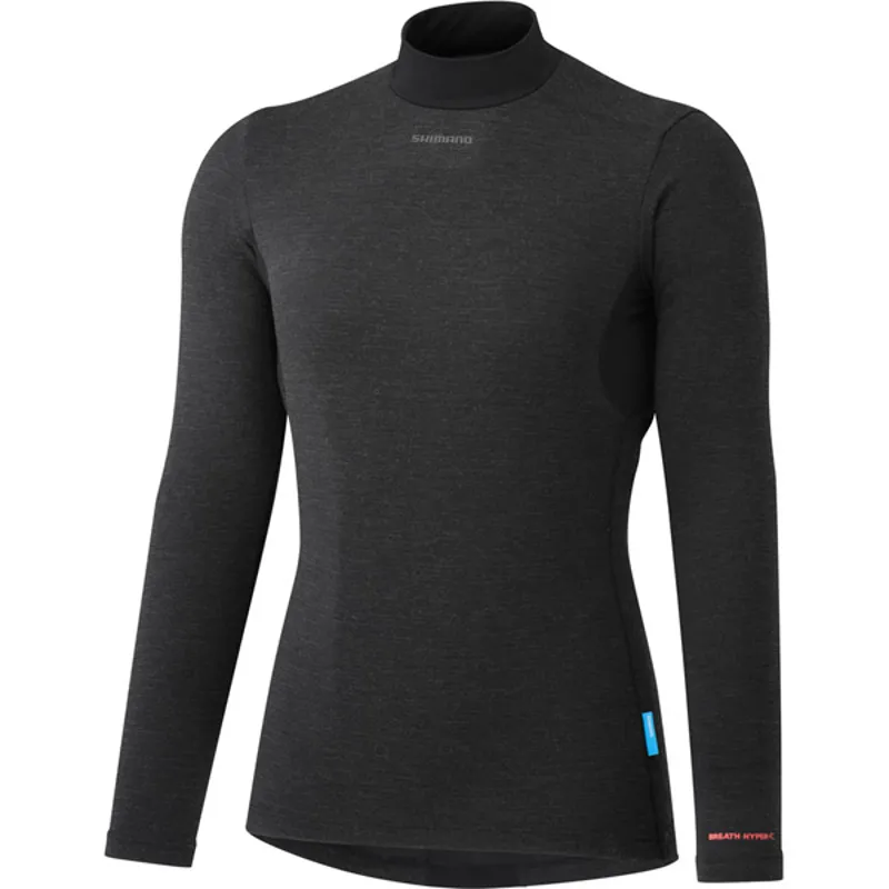 Shimano Breath Hyper Womens Long Sleeve Base Layer - Black 4 Shimano Breath Hyper Womens Long Sleeve Base Layer - Black - Image 2